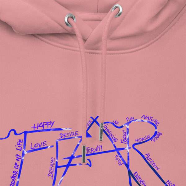 Diverzy hoodie pink detail