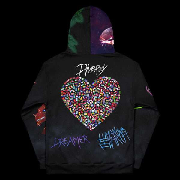 Diverzy hoodie back limited edition
