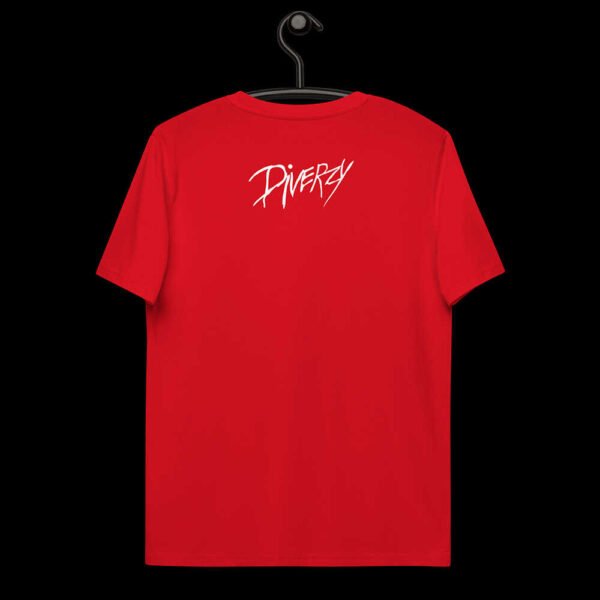 Diverzy Dreamer logo t shirt red back