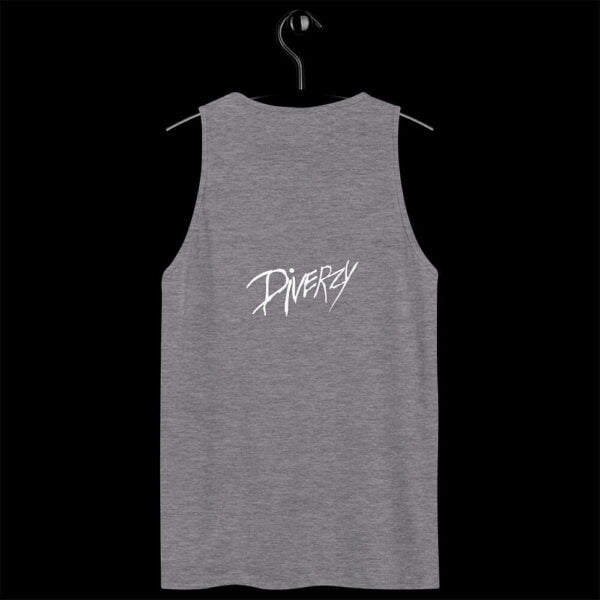 Diverzy mens tank top athletic heather back