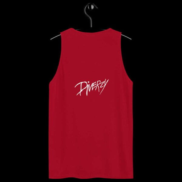 Diverzy mens tank top red back