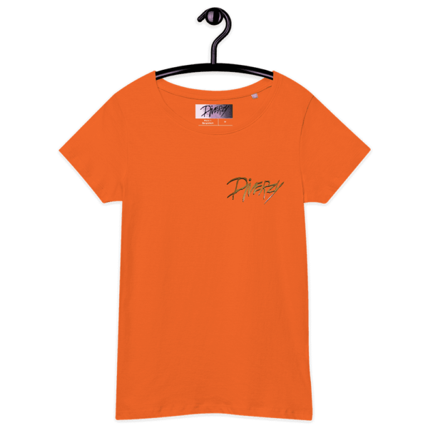 Diverzy women organic t shirt orange