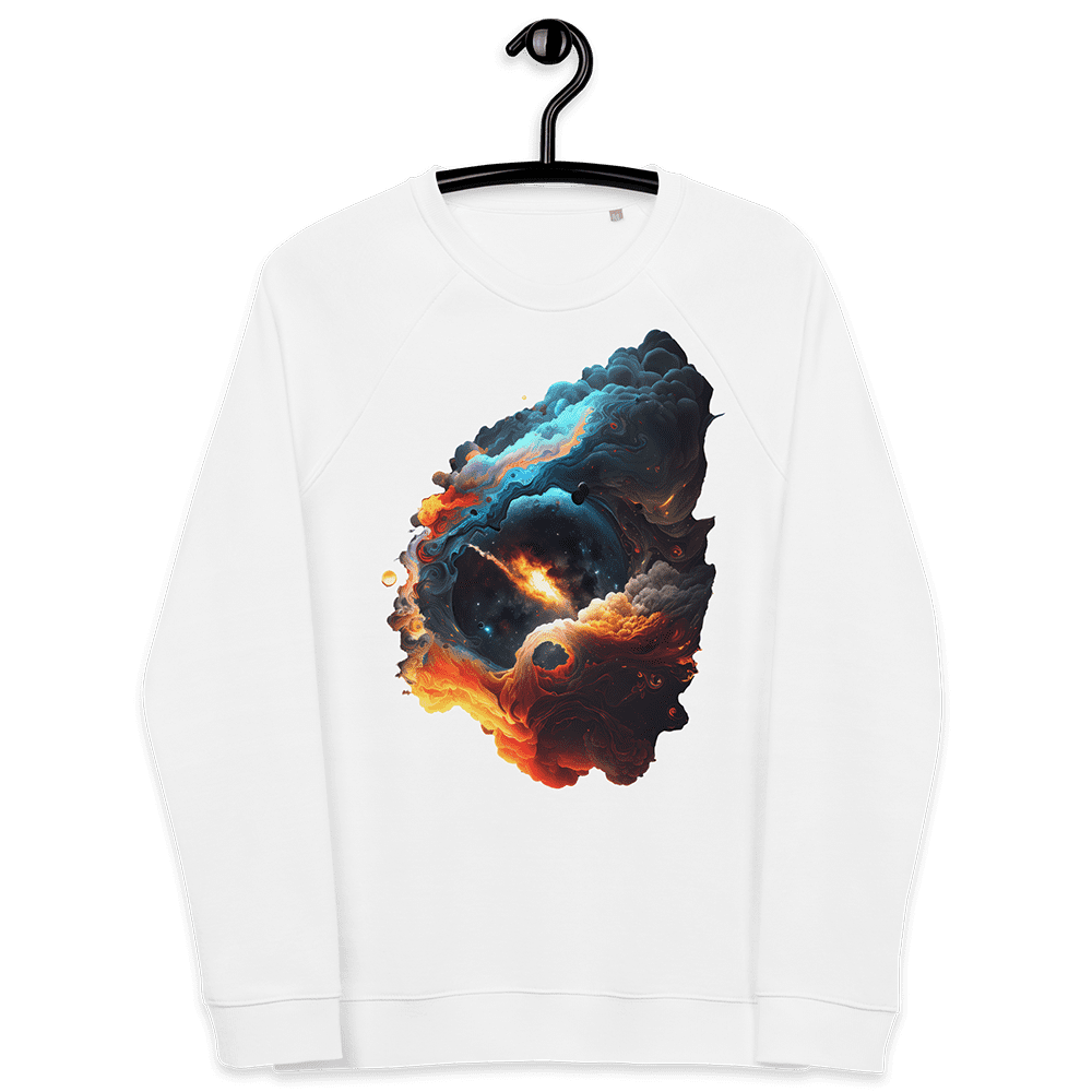 Diverzy AI sweatshirt white with nebula